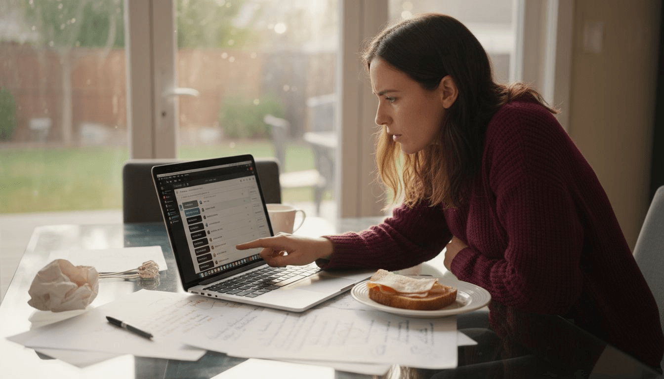 Woman using AI-powered playlist manager