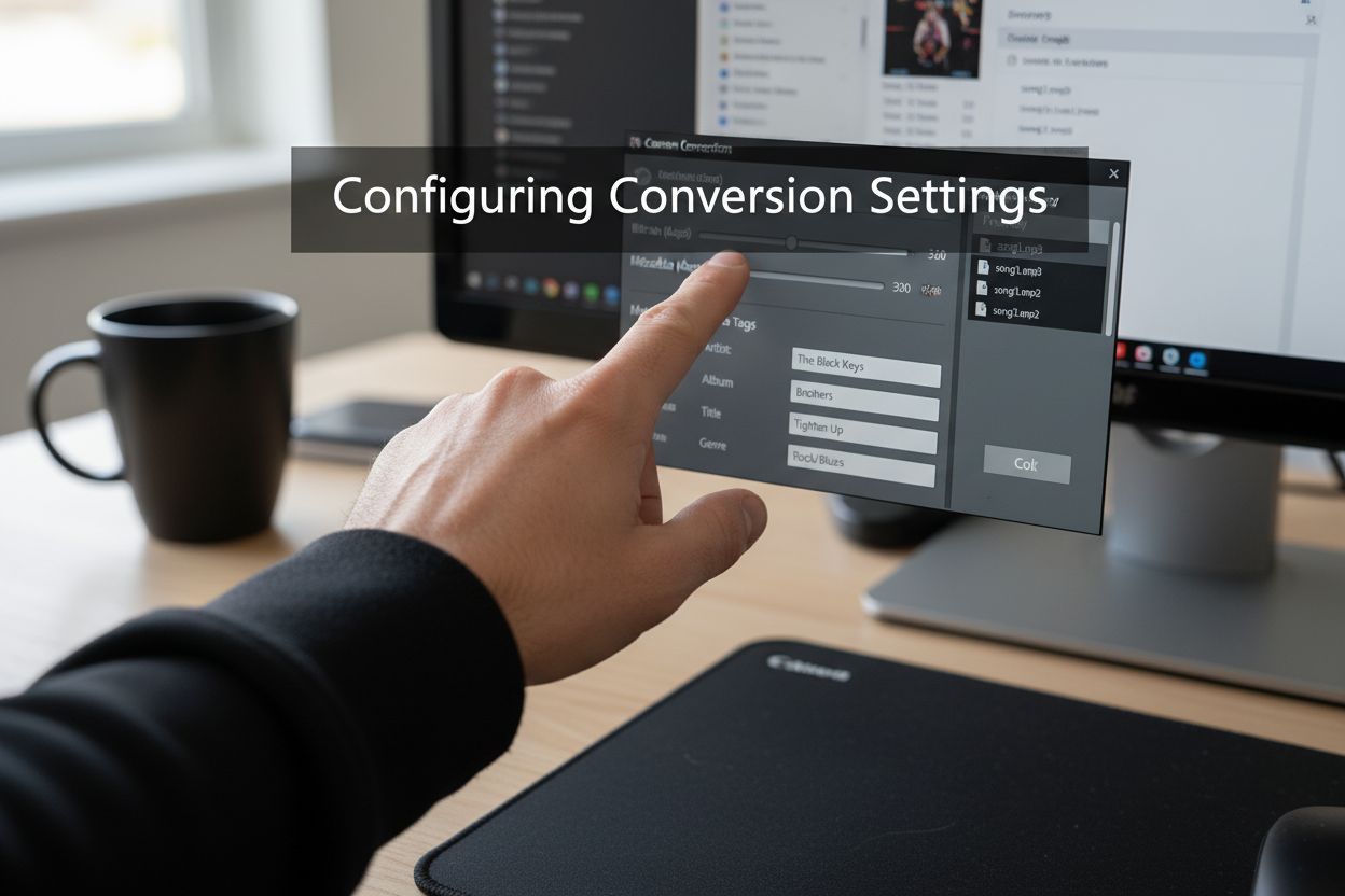 configure mp3 export settings