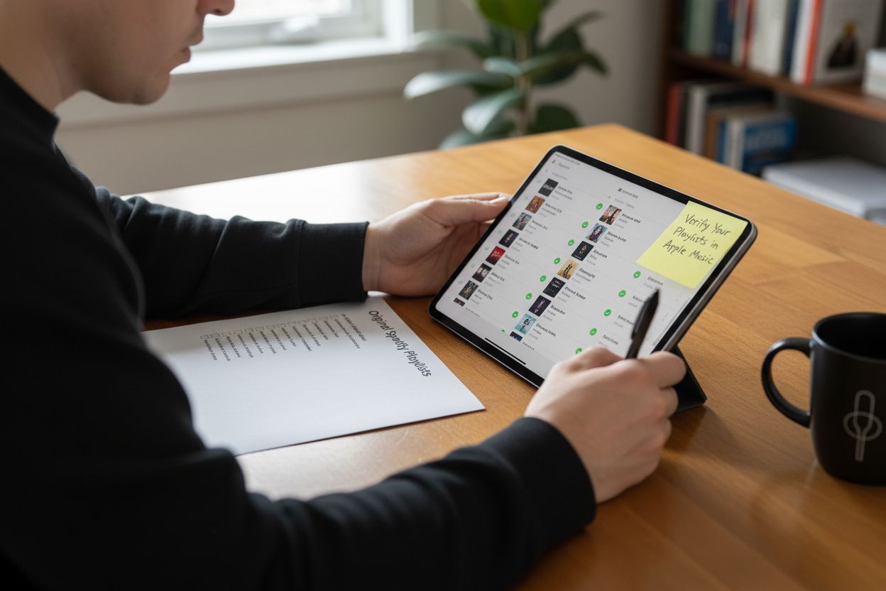 verify export spotify apple music