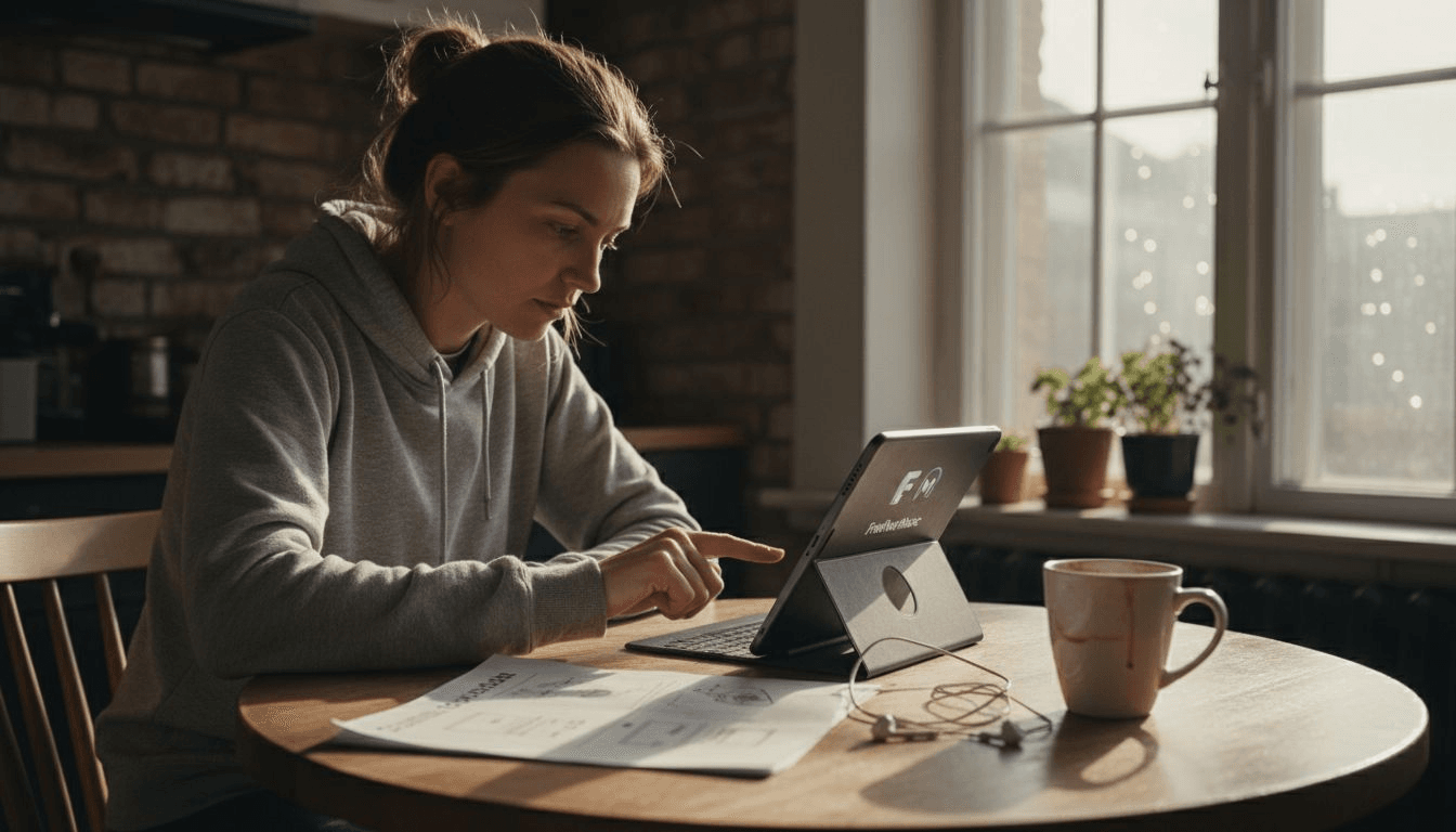 Person setting up playlist transfer app
