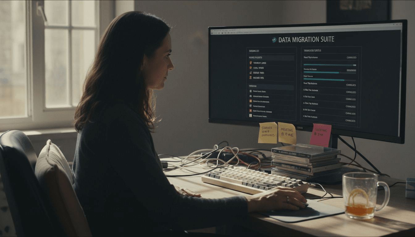 Woman uses playlist migration software