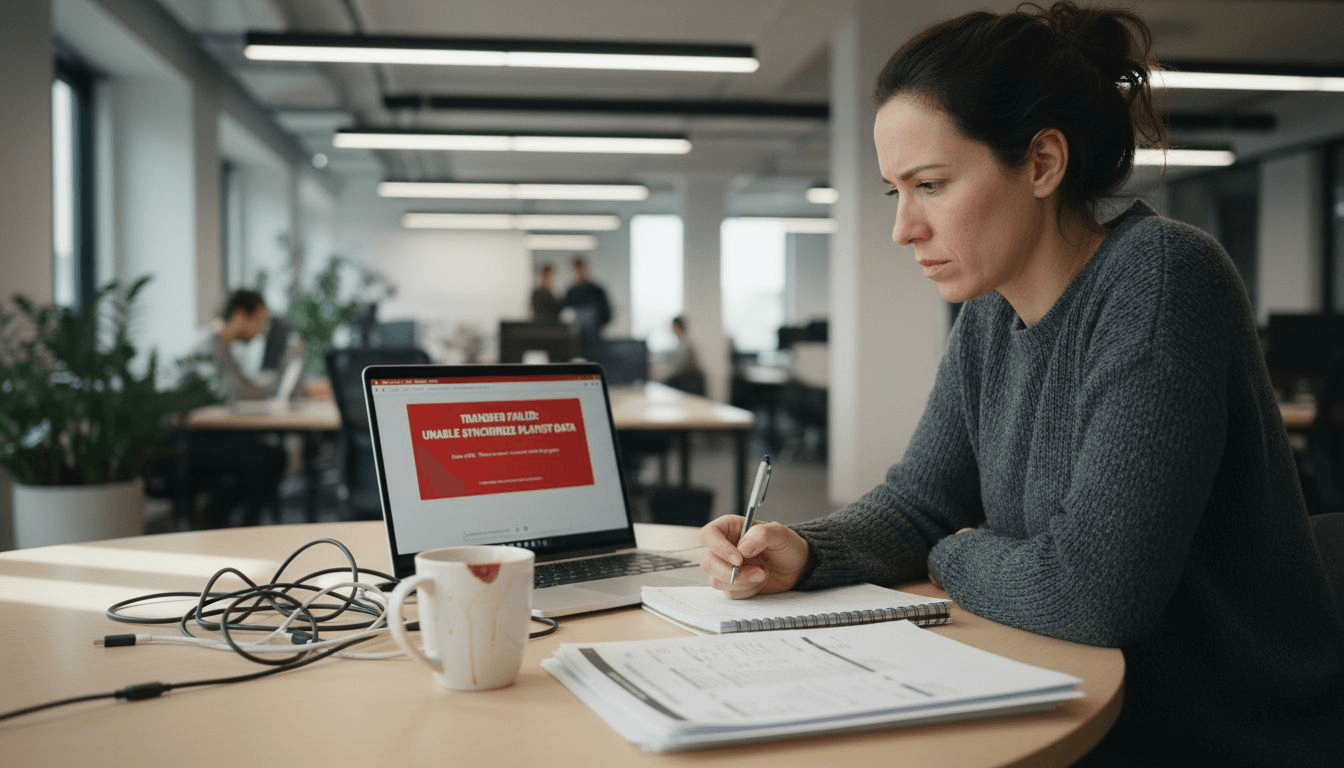 Tester reviewing playlist transfer error prevention UI
