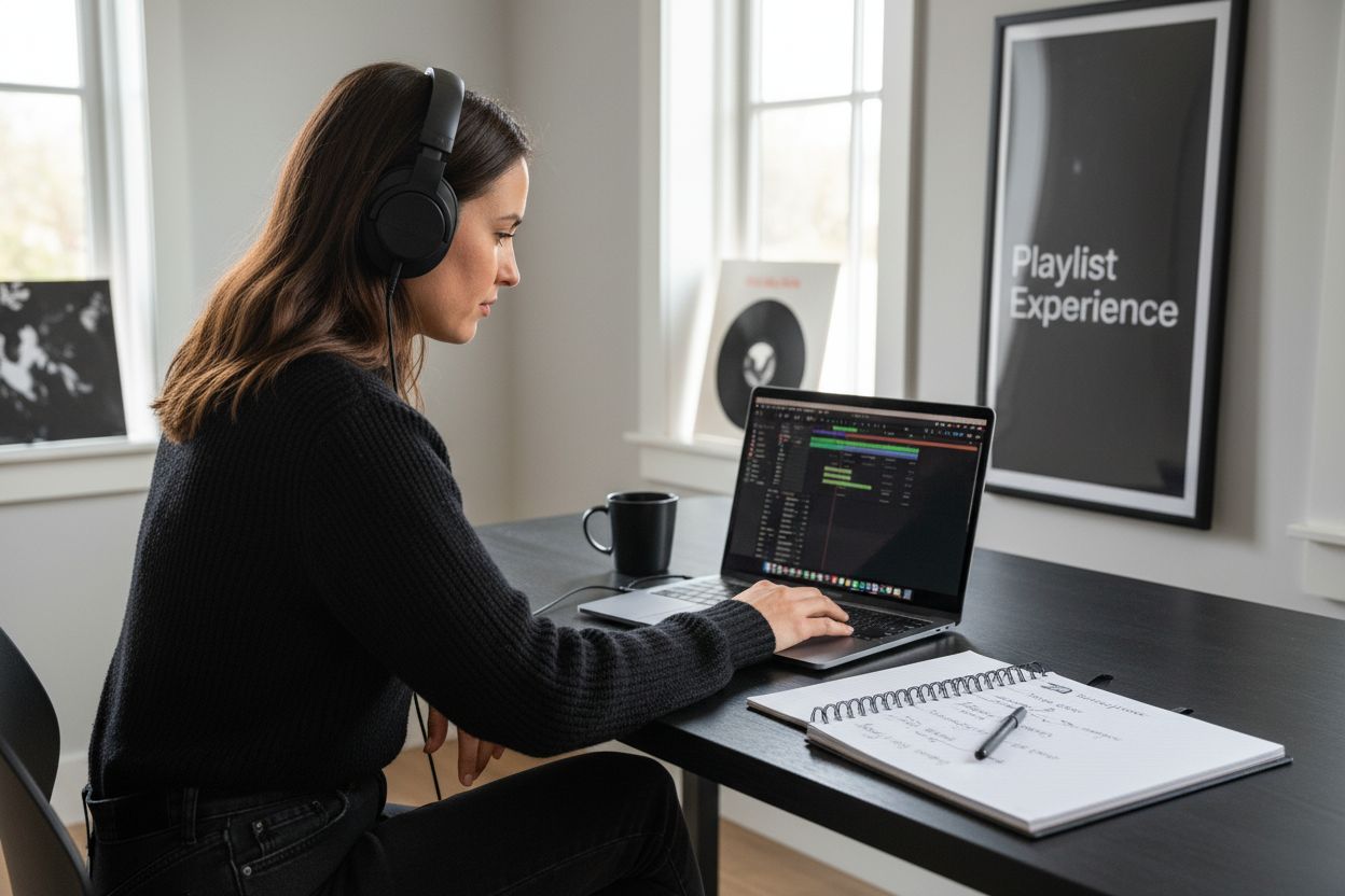 playlist creation workspace